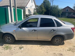 2013 Lada (ВАЗ) Granta I, серебристый, 285000 рублей, вид 4