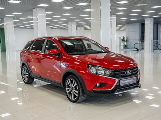 2018 Lada (ВАЗ) Vesta SW Cross I, красный, 968000 рублей, вид 3