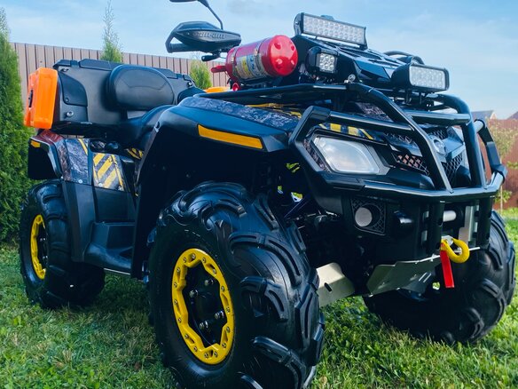 2012 BRP Can-Am Outlander 800, жёлтый, 850000 рублей - вид 2