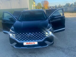 2021 Hyundai Santa Fe IV Рестайлинг, чёрный, 3630000 рублей, вид 3