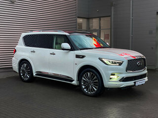 2018 Infiniti QX80 I Рестайлинг 2, белый, 3680000 рублей, вид 3