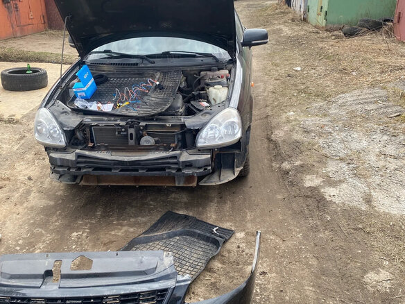 2010 Lada (ВАЗ) Priora I, чёрный - вид 1
