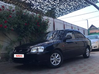 2007 Hyundai Accent ТагАЗ II, чёрный, 420000 рублей, вид 1