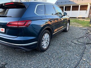 2018 Volkswagen Touareg III, синий, 4150000 рублей, вид 5
