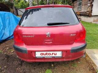 2006 Peugeot 307 I Рестайлинг, красный, 250000 рублей, вид 3
