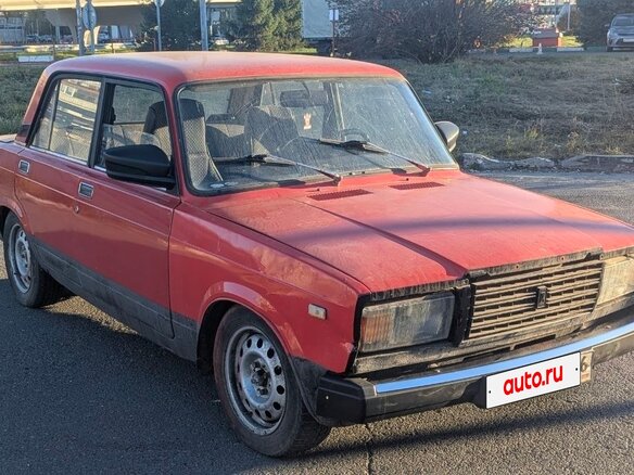 1989 Lada (ВАЗ) 2107, красный, 75000 рублей