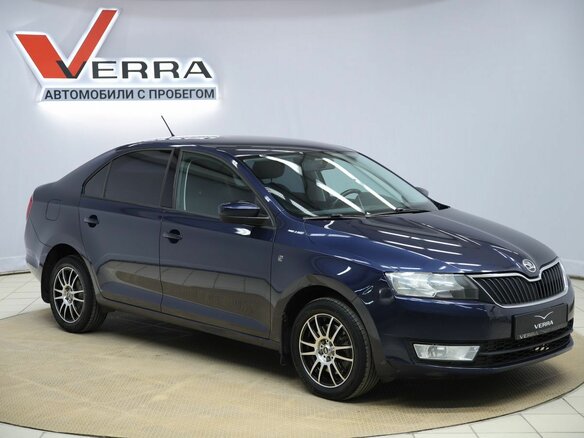 2014 Skoda Rapid I, синий, 850000 рублей - вид 2