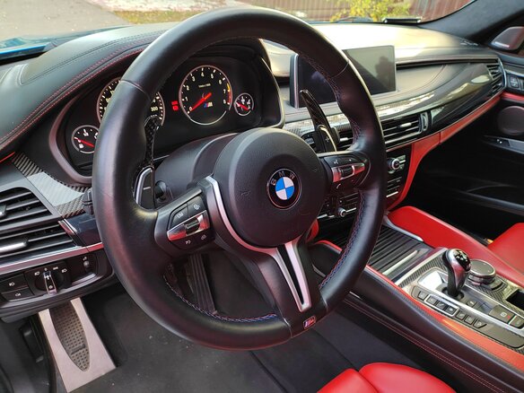 2015 BMW X6 M II (F86), голубой, 5000000 рублей - вид 19
