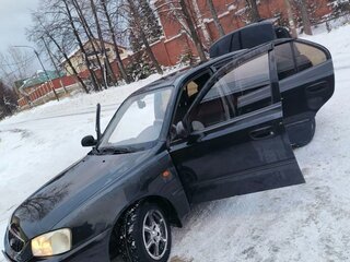 2008 Hyundai Accent ТагАЗ II, чёрный, 500000 рублей, вид 1