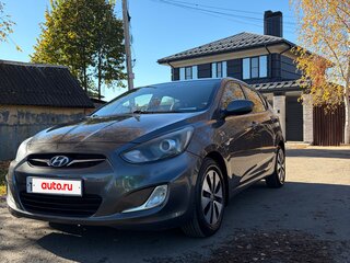2012 Hyundai Solaris I, чёрный, 850000 рублей, вид 3
