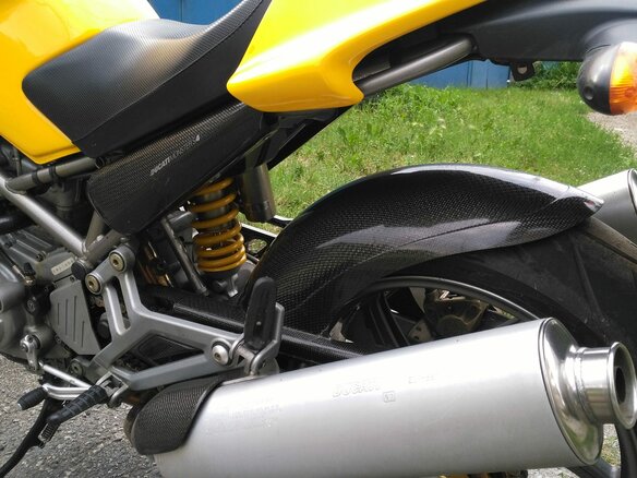 2001 Ducati Monster S4, жёлтый - вид 9