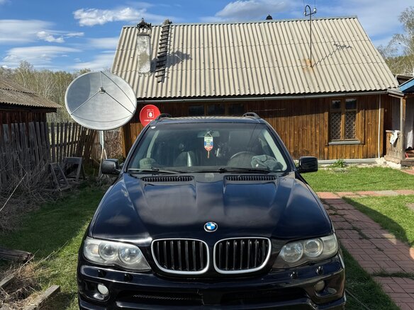2005 BMW X5 4.4i I (E53) Рестайлинг, чёрный, 1000000 рублей - вид 2