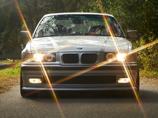 1996 BMW 3 серии 328i III (E36), серебристый, 1700000 рублей, вид 4