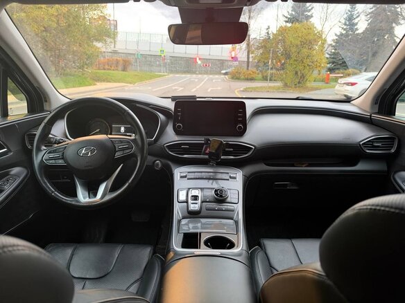 2021 Hyundai Santa Fe IV Рестайлинг, чёрный, 3390000 рублей - вид 9