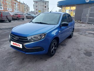 2019 Lada (ВАЗ) Granta I Рестайлинг, синий, 800000 рублей, вид 2