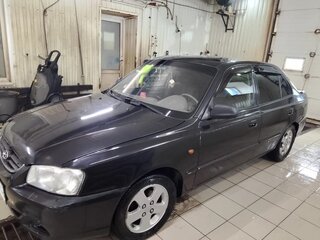 2006 Hyundai Accent ТагАЗ II, чёрный, 220000 рублей, вид 1