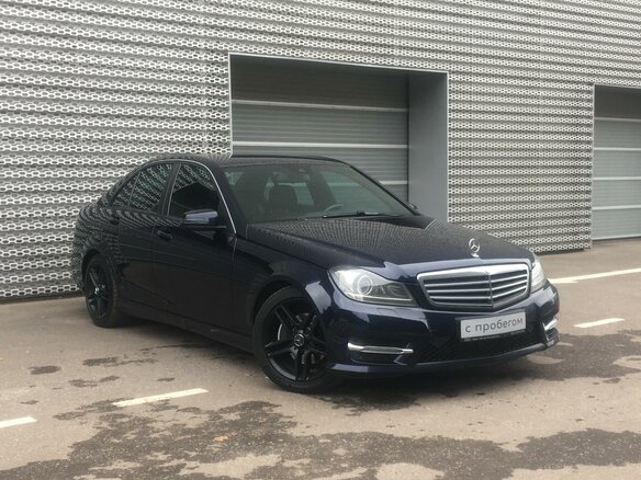 2013 Mercedes-Benz C-Класс 180 III (W204) Рестайлинг, синий - вид 2