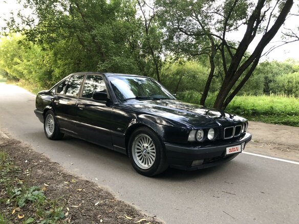1994 BMW 5 серии 525i III (E34), синий - вид 2