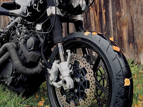 1982 Yamaha XV750 Virago, чёрный, 250000 рублей, вид 5