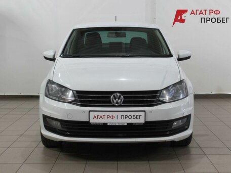 2019 Volkswagen Polo V Рестайлинг, белый, 1390000 рублей, вид 2