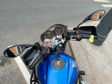 2005 Honda CB 400 Super Four, синий, 447000 рублей, вид 3