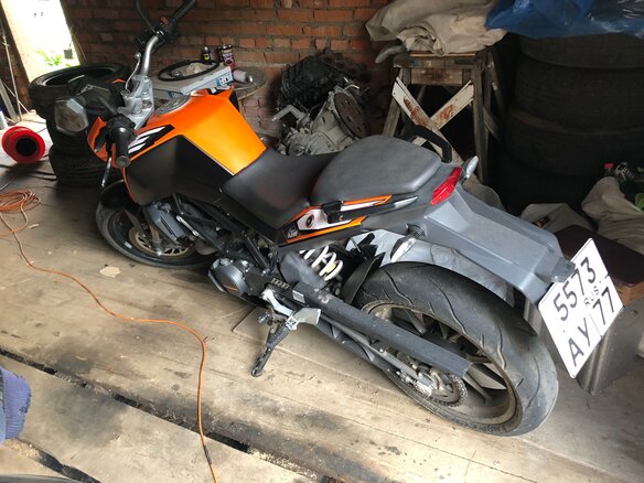2013 KTM 200 Duke, оранжевый, 190000 рублей - вид 3