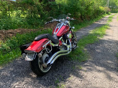 2009 Yamaha XV 1900, красный, 1100000 рублей, вид 2