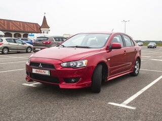 2008 Mitsubishi Lancer X, красный, 595000 рублей, вид 4