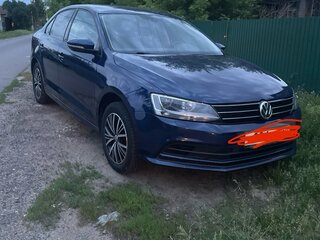2016 Volkswagen Jetta VI Рестайлинг, синий, 1400000 рублей, вид 5