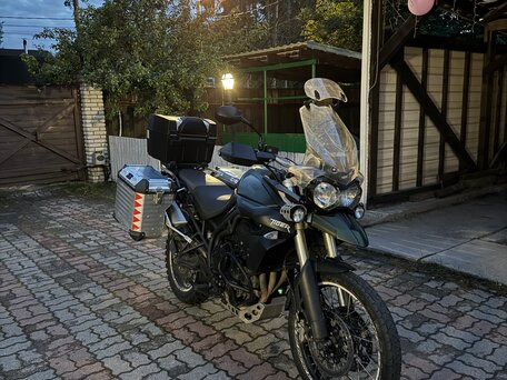 2013 Triumph Tiger 800, зелёный, 655000 рублей, вид 3