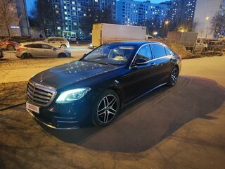 2019 Mercedes-Benz S-Класс 350 d Long VI (W222, C217) Рестайлинг, чёрный, 3900000 рублей, вид 1