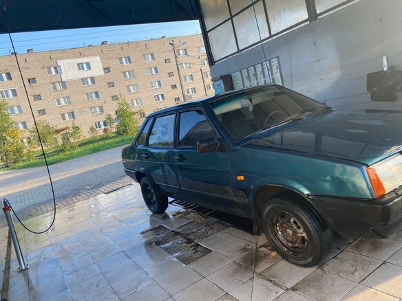 1996 Lada (ВАЗ) 21099, зелёный, 80000 рублей