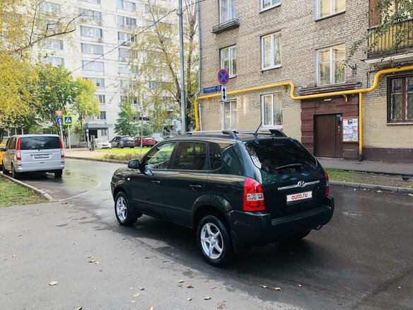 2007 Hyundai Tucson I, зелёный - вид 3