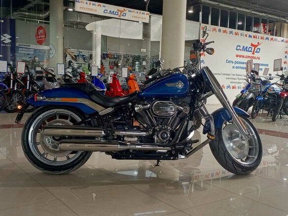 2022 Harley-Davidson Fat Boy, синий, 2250000 рублей - вид 4