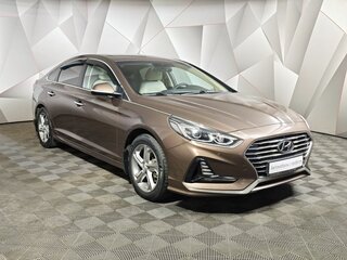 2017 Hyundai Sonata VII (LF) Рестайлинг, коричневый, 1659000 рублей, вид 3