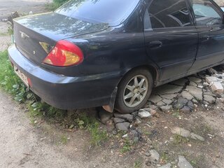 2006 Kia Spectra I Рестайлинг 2, чёрный, 260000 рублей, вид 3
