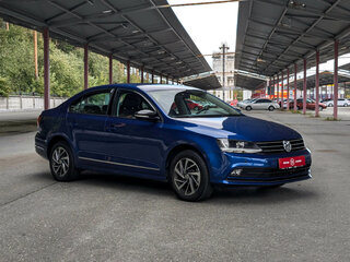 2018 Volkswagen Jetta VI Рестайлинг, синий, 1199500 рублей, вид 2