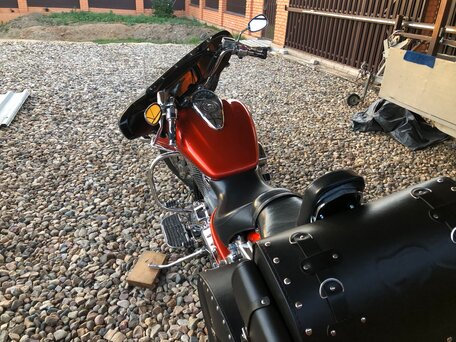 2003 Honda VTX 1800, оранжевый, 800000 рублей, вид 2