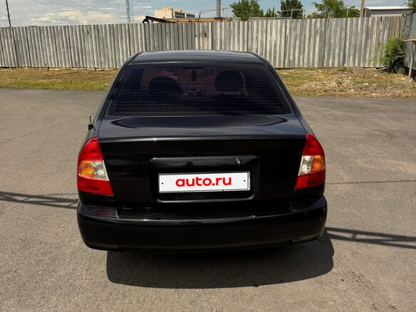 2008 Hyundai Accent ТагАЗ II, чёрный, 450000 рублей - вид 2