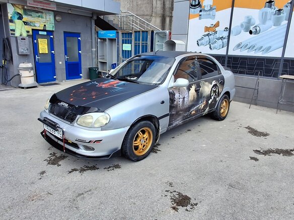 2007 Daewoo Lanos, серый, 300000 рублей