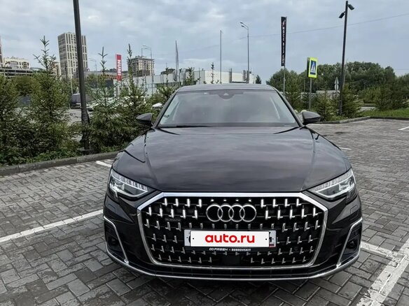 2023 Audi A8 Long 50 TFSI IV (D5) Рестайлинг, чёрный