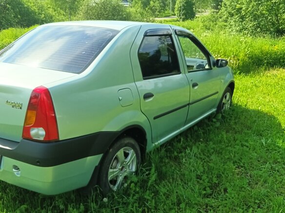 2007 Renault Logan I, зелёный, 450000 рублей - вид 2