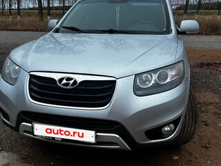 2011 Hyundai Santa Fe II Рестайлинг, серебристый, 770000 рублей, вид 1