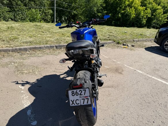 2017 Yamaha MT-09 (FZ-09), синий, 780000 рублей - вид 12