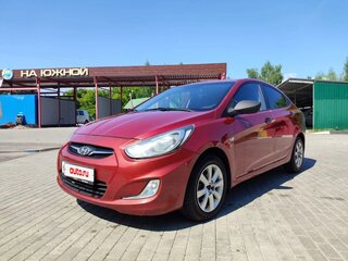 2011 Hyundai Solaris I, красный, 640000 рублей, вид 1