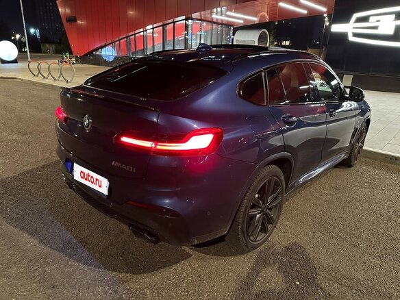 2021 BMW X4 M40i II (G02), синий - вид 7