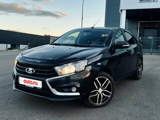 2016 Lada (ВАЗ) Vesta I, чёрный, 539000 рублей, вид 2