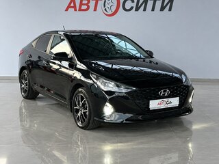 2021 Hyundai Solaris II Рестайлинг, чёрный, 1472000 рублей, вид 3