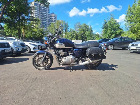 2012 Triumph Bonneville T100, синий, 550000 рублей, вид 2