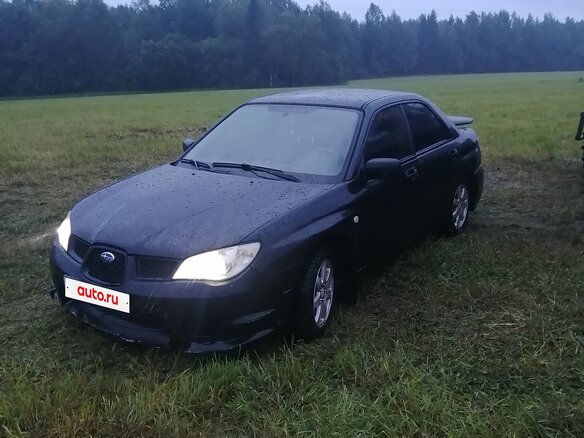2007 Subaru Impreza II Рестайлинг 2, чёрный, 370000 рублей